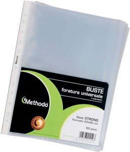 BUSTE P/LIST. 22x30 METHODO 15mic. X212405 Buccia conf.50pz. Foto prodotto